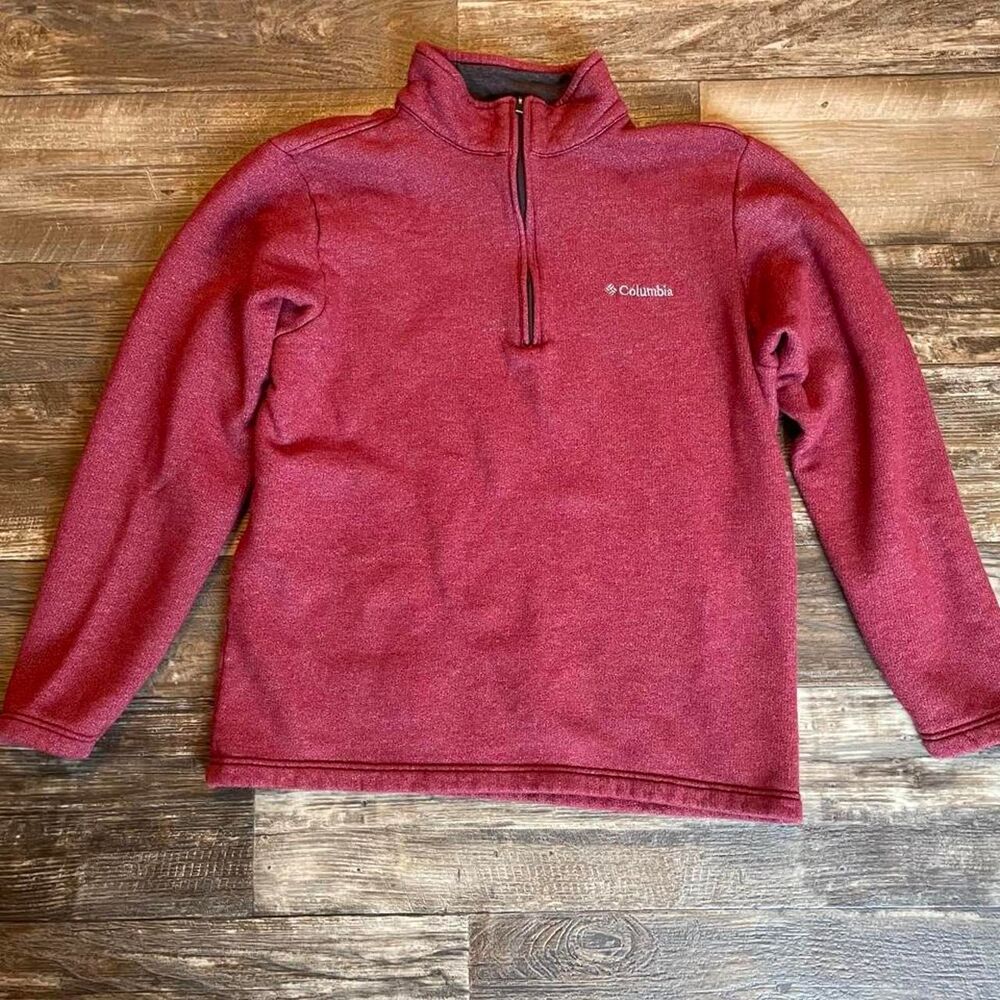 Red Columbia Pullover Sweatshirt